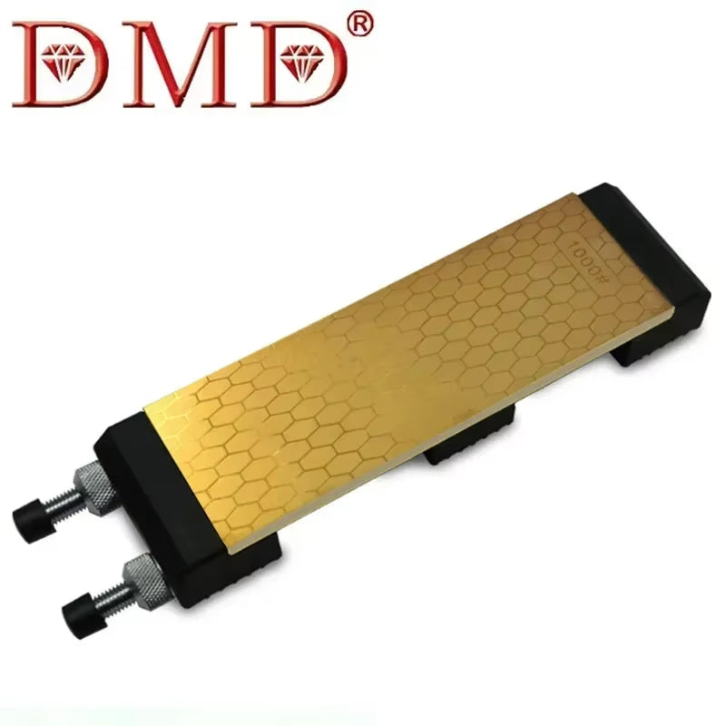 DMD 1304_0813A Titanium Diamond Whetstone Double Sided 400 and 1000 Grits With Size 200*70*8mm Knife Sharpening Stone with Holder