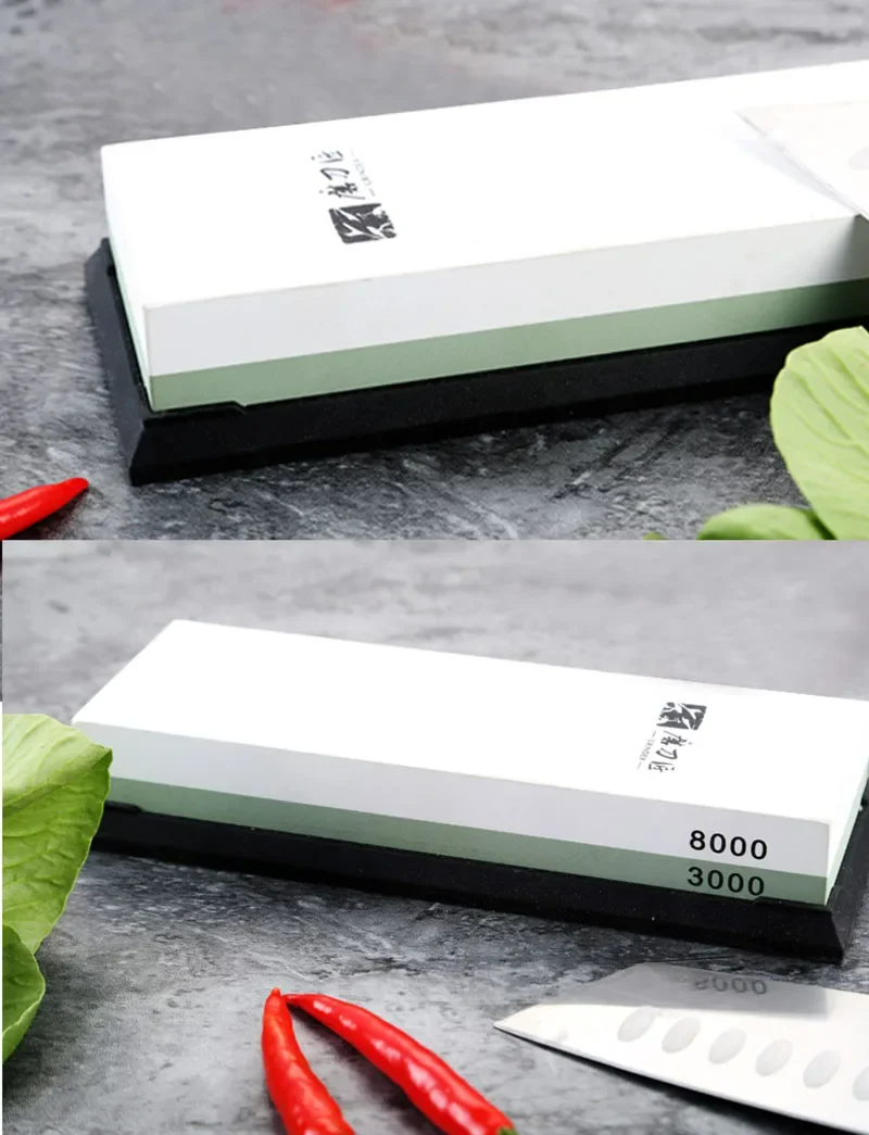 TAIDEA TG0914 3000 8000 Grit Corundum Whetstone Knife Sharpening Stone Double Two-Sided Knife Waterstone Sharpener